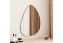 WDWRITTI Asymmetrischer Wandspiegel Rahmenlos HD Glas Bild 2