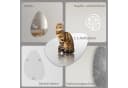 WDWRITTI Asymmetrischer Wandspiegel Rahmenlos HD Glas Bild 3