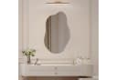 WDWRITTI Asymmetrischer Wandspiegel Wolke 62x90cm HD Spiegel Bild 1