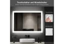 WDWRITTI Badspiegel mit LED Beleuchtung 80x60cm Bild 5