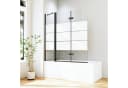Hopibath Badewannenfaltwand Schwarz 6mm ESG Glas 180° Faltwand Bild 2