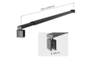 Hopibath Duschwand-Stabilisationsstange Chrom Schwarz 360° Drehbar Bild 2