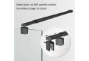 Hopibath Duschwand-Stabilisationsstange Chrom Schwarz 360° Drehbar Bild 3