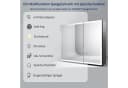 WDWRITTI Spiegelschrank Bad mit LED-Beleuchtung 80x60 cm Schwarz Matt Bild 1