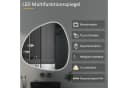 WDWRITTI LED Badspiegel 80x80cm Asymmetrisch Steinform Bild 1