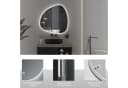 WDWRITTI LED Badspiegel 80x80cm Asymmetrisch Steinform Bild 5