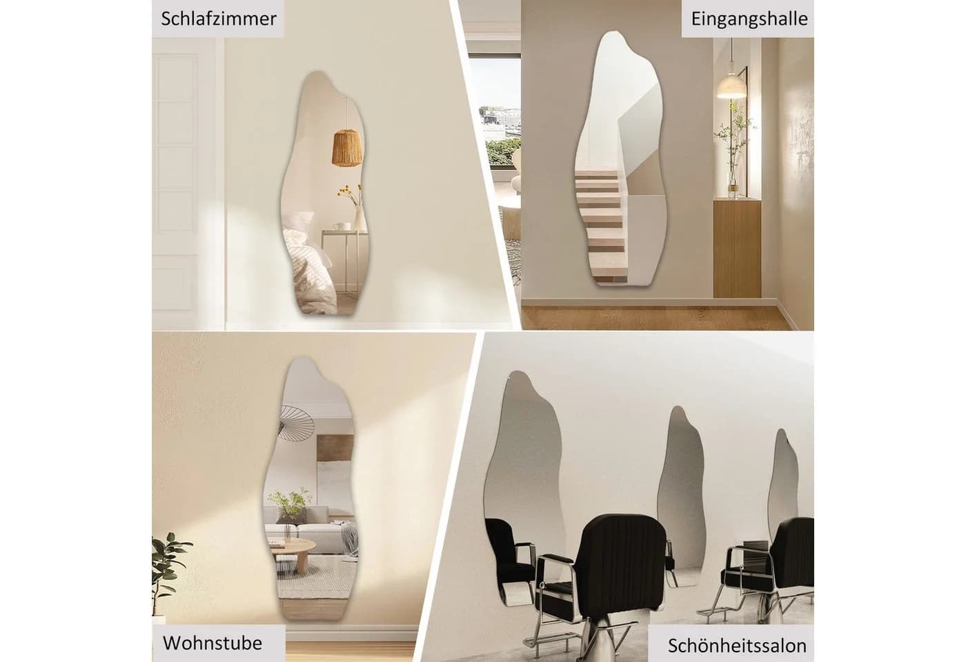 HOPIBATH Asymmetrischer Ganzkörperspiegel 165x60 cm - Bild 3