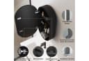 WDWRITTI Badezimmerspiegelschrank Oval LED Schwarz 40x13x70cm Bild 5
