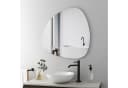 WDWRITTI Asymmetrischer Badspiegel Steinform Glas Bild 1