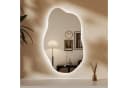 WDWRITTI LED Schminkspiegel Wandspiegel Schminktisch Kosmetikspiegel Asymmetrisch Wolke 52x85cm 62x90cm Kalt/Neutral/Warmweiß Speicherfunktion Bild 1