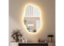 WDWRITTI LED Schminkspiegel Wandspiegel Schminktisch Kosmetikspiegel Asymmetrisch Wolke 52x85cm 62x90cm Kalt/Neutral/Warmweiß Speicherfunktion Bild 2