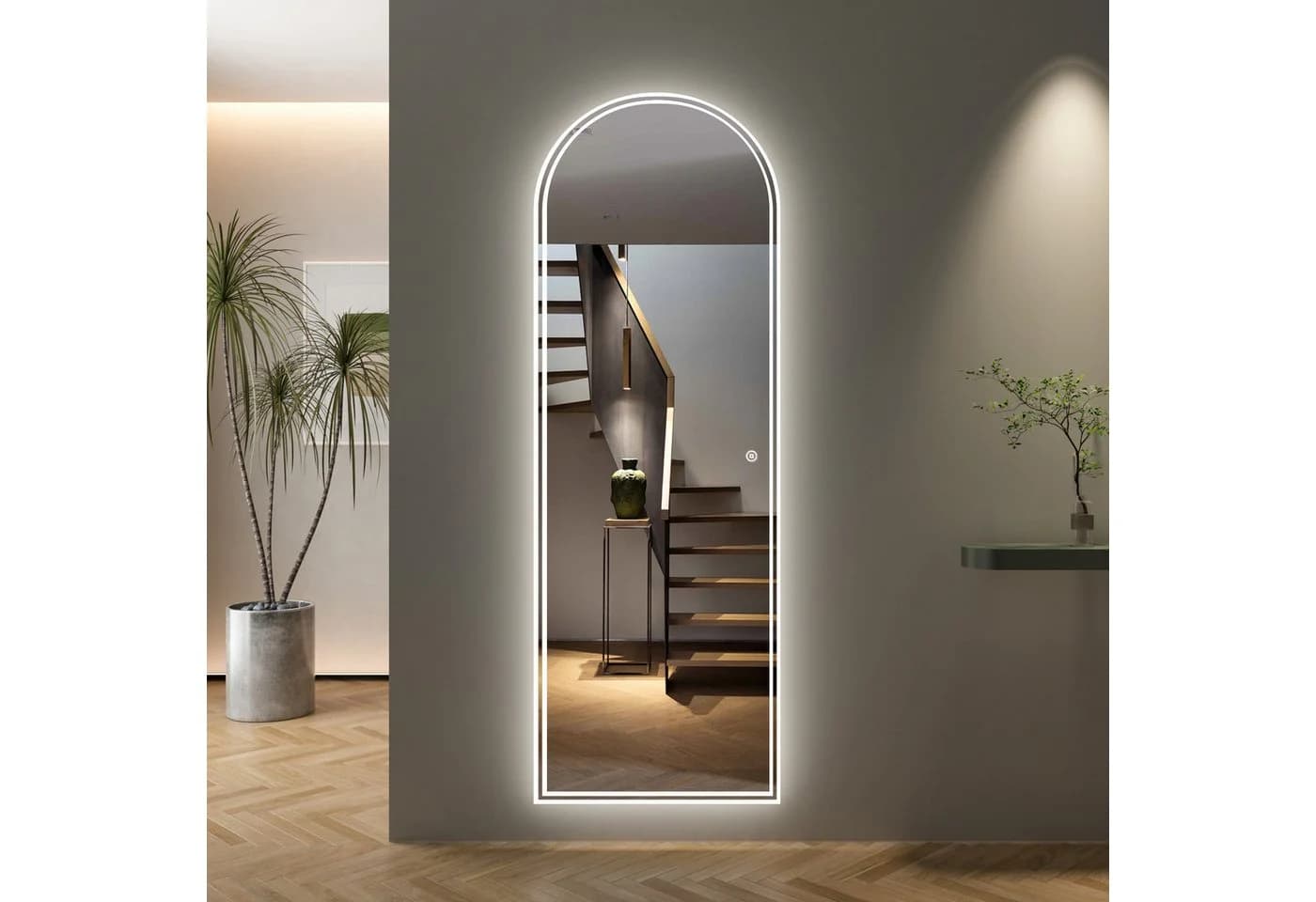 WDWRITTI LED Ganzkörperspiegel 165x60cm ohne Rahmen - Bild 2