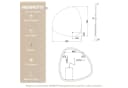 WDWRITTI LED Wandspiegel 80x80cm Steinform Dimmbar Bild 4