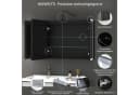 WDWRITTI Badezimmerspiegelschrank LED 3türig 90x60cm Schwarz Bild 5