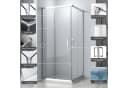 Hopibath Eckdusche mit Schiebetür und Sicherheitsglas Bild 3