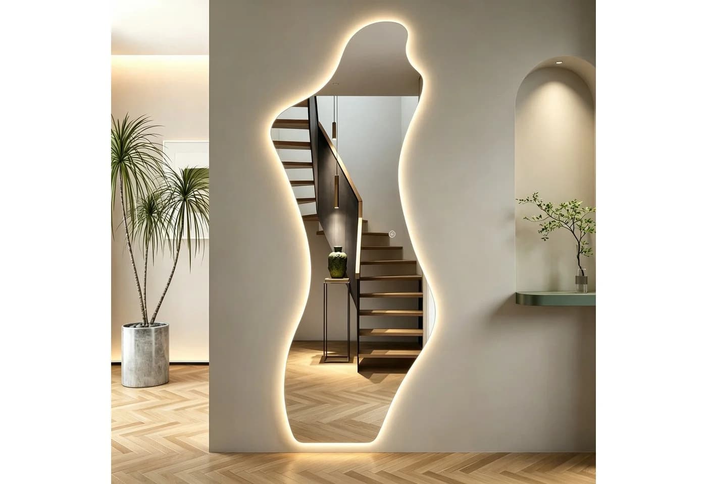 WDWRITTI Ganzkörperspiegel mit LED-Beleuchtung und Speicherfunktion - Bild 2