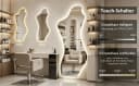 WDWRITTI LED Wandspiegel asymmetrisch mit Memory-Funktion Bild 3