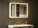WDWRITTI Badezimmerspiegelschrank Weiß mit LED & Entnebelung Bild 2