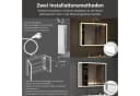 WDWRITTI Badezimmerspiegelschrank Weiß mit LED & Entnebelung Bild 4