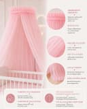 Baby Fancyroom Betthimmel Rosa 12m Tüll Bild 1