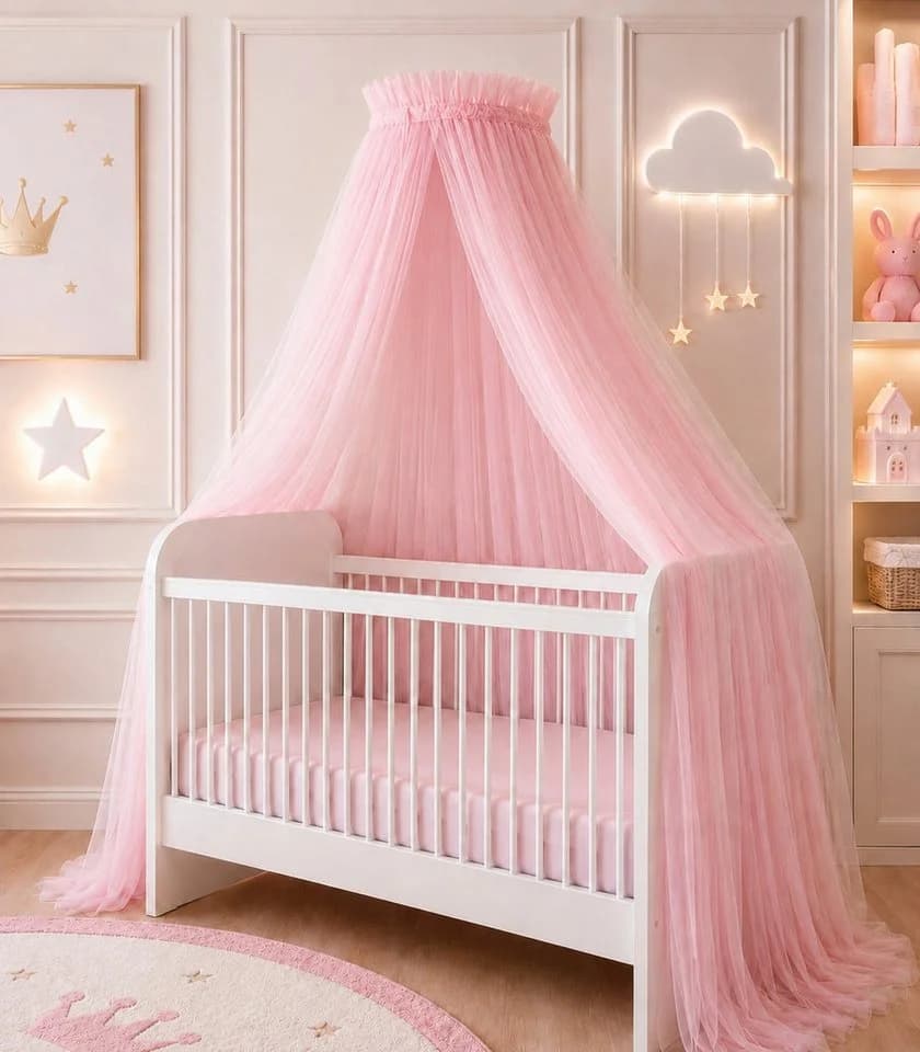 Baby Fancyroom Betthimmel Rosa 12m Tüll - Bild 2