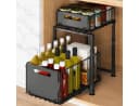AIMAX Regalelement Ablageregal Schwarz Schiebefunktion Bild 2