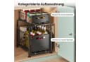 AIMAX Regalelement Ablageregal Schwarz Schiebefunktion Bild 4