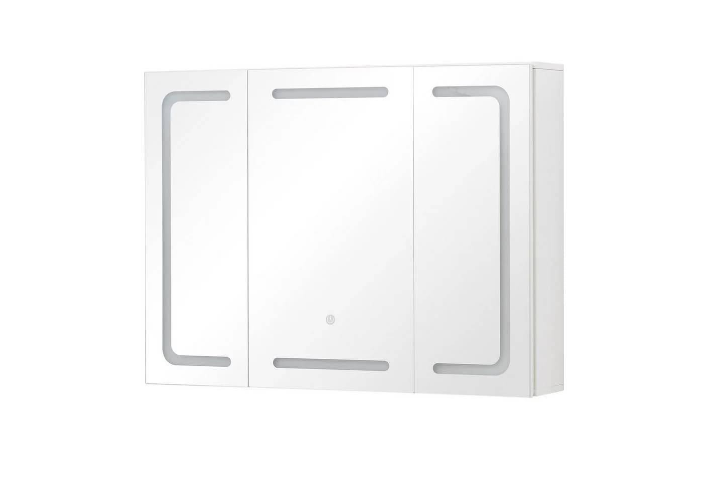 Thanaddo Badezimmerspiegelschrank mit LED-Dreifarblicht, 3 Türen - Bild 2