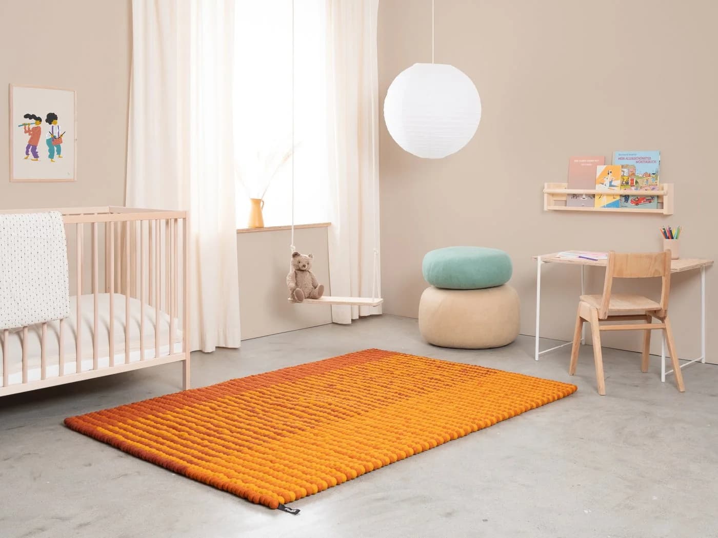 myfelt Wollteppich Whisper Dawn Orange Schurwolle - Bild 5