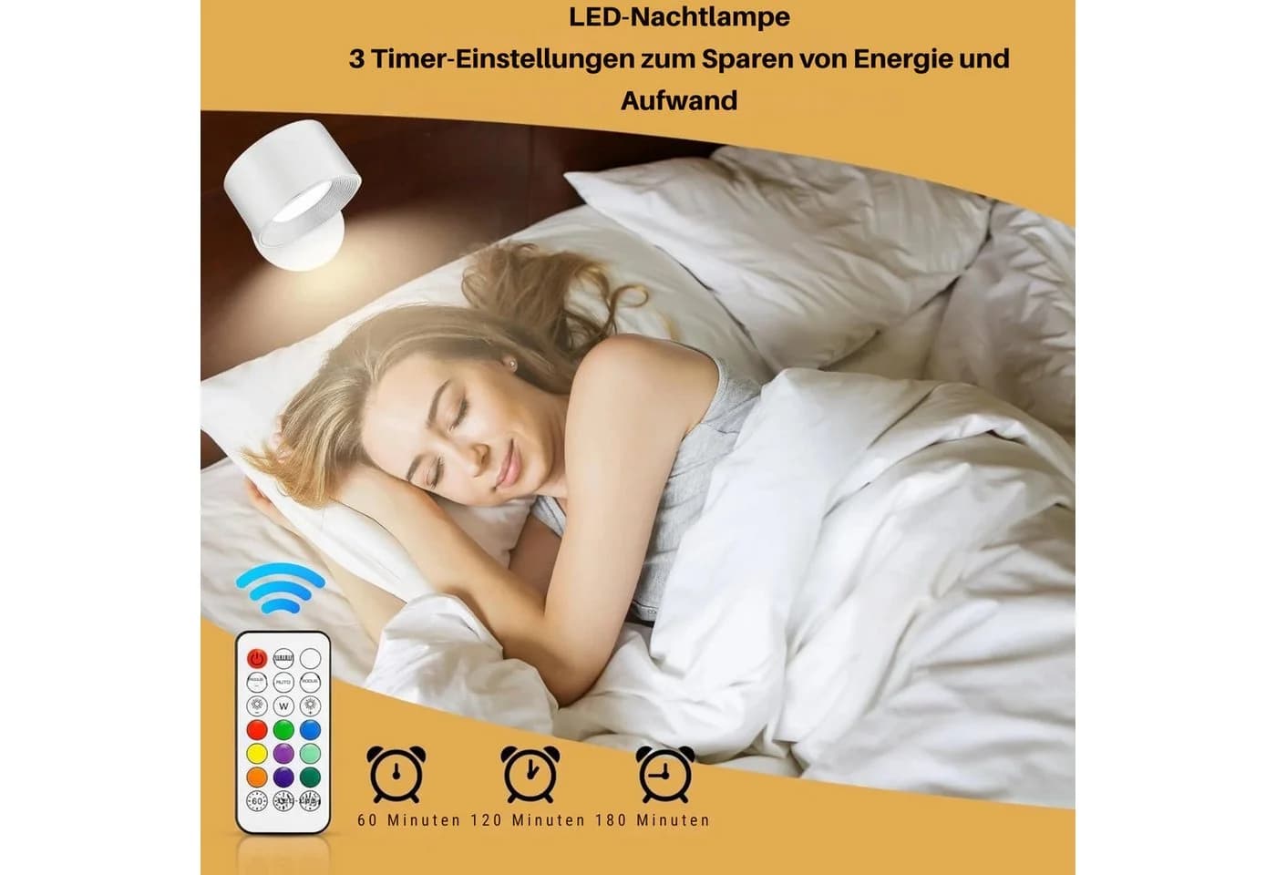 Vivitar LED Wandleuchte 360° drehbar Magnetisch RGB Weißlicht - Bild 5