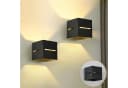 Vivitar LED Wandleuchte Schwarz Gold 2er Set 6W G9 Austauschbar Bild 2