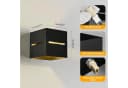 Vivitar LED Wandleuchte Schwarz Gold 2er Set 6W G9 Austauschbar Bild 3