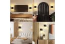 Vivitar LED Wandleuchte Schwarz Gold 2er Set 6W G9 Austauschbar Bild 5