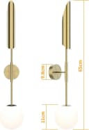 Vivitar LED Wandleuchte Gold Metall & Glas – Retro Design Bild 4