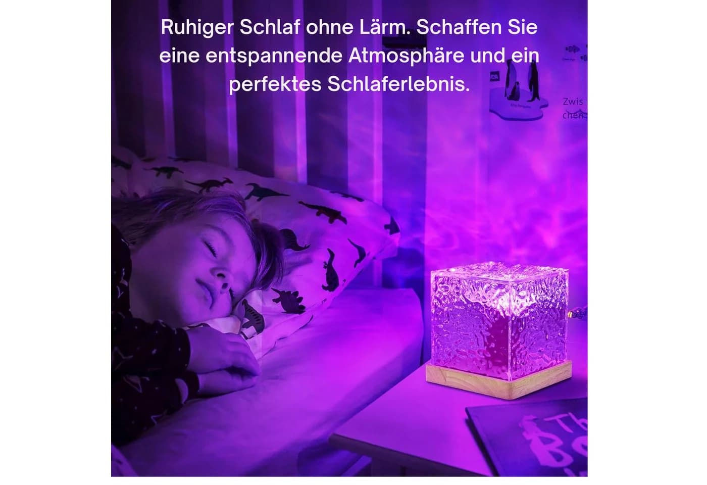 RGB-Nachtlicht und Projektor 3D Galaxy und Ozeanwellen Design - Bild 4