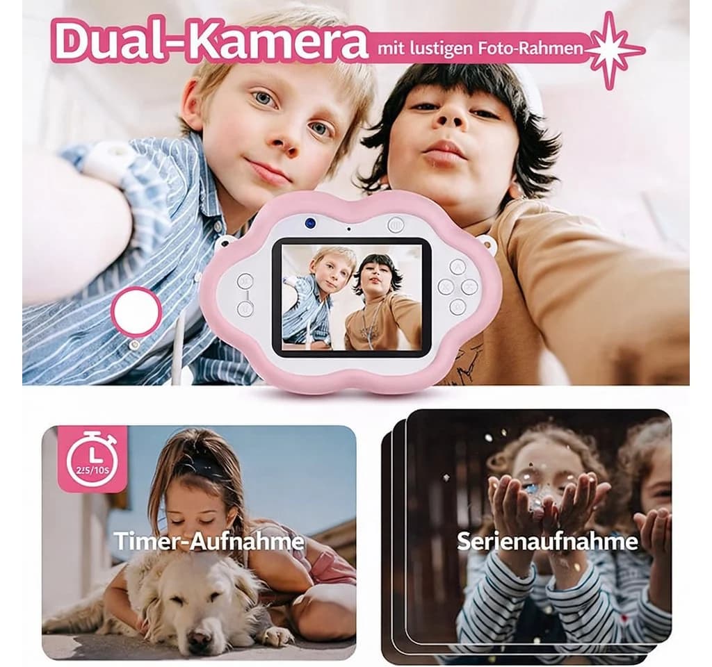 Vivitar Kinderkamera 40 MP mit 2,4 Zoll IPS Bildschirm, Selfie- & HD Video Kinderkamera - Bild 5