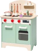 Vivitar Spielküche aus Holz mit Herd, Backofen, Kühlschrank, Mikrowelle & Spüle Bild 2