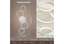 Vivitar LED Deckenleuchte 5-Ring-Design 41W Dimmbar Fernbedienung Bild 1