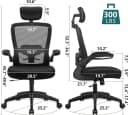 Vivitar Bürostuhl Ergonomisch Mit Kopfstütze & Lendenwirbelstütze Bild 1