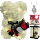 Vivitar Rosen-Teddybär mit LED & Perlen-Überraschungsbox Bild 2