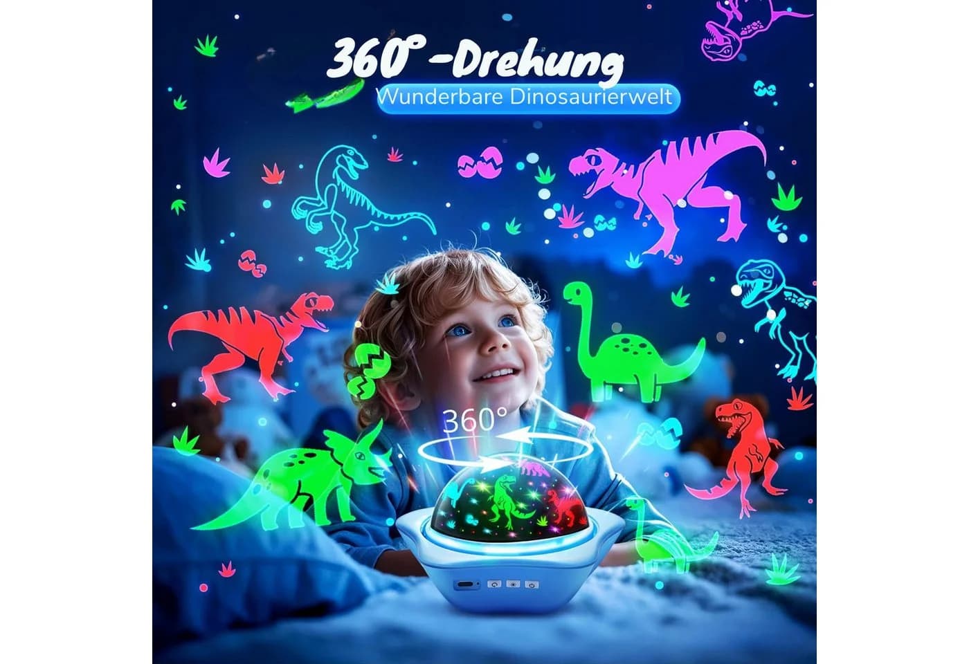 Vivitar LED-Sternenhimmel Projektor mit 96 Effekten & Akku - Bild 4
