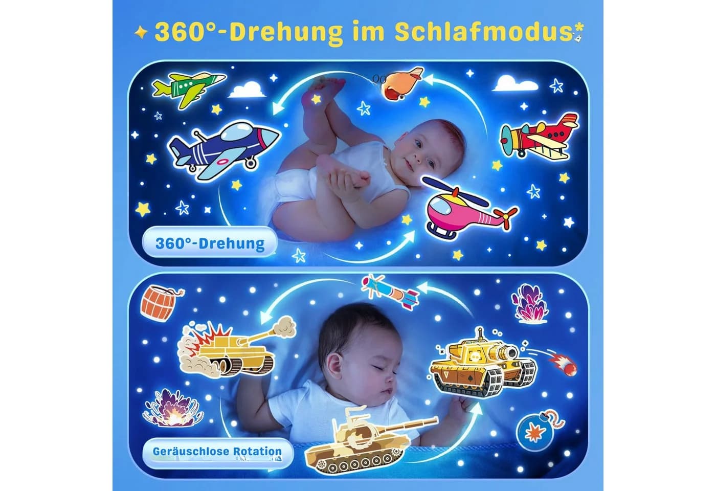 Vivitar LED-Sternenhimmel Dino-Ei-Projektor mit 12 Filmen & 7 Farben - Bild 5