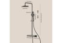 Vivitar Duschsystem mit Thermostat Grau Edelstahl Bild 1