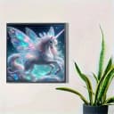 Venicce Love Kreativset Diamond Painting Bilder, 5D Diamant Painting Malerei Set – Einhorn Bild 1