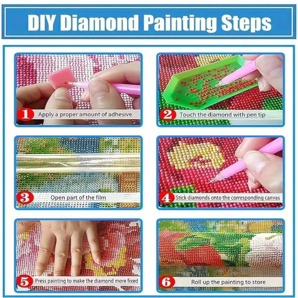 Venicce Love Diamond Painting Katze 5D Diamant Malerei Set 30x40 cm - Bild 4