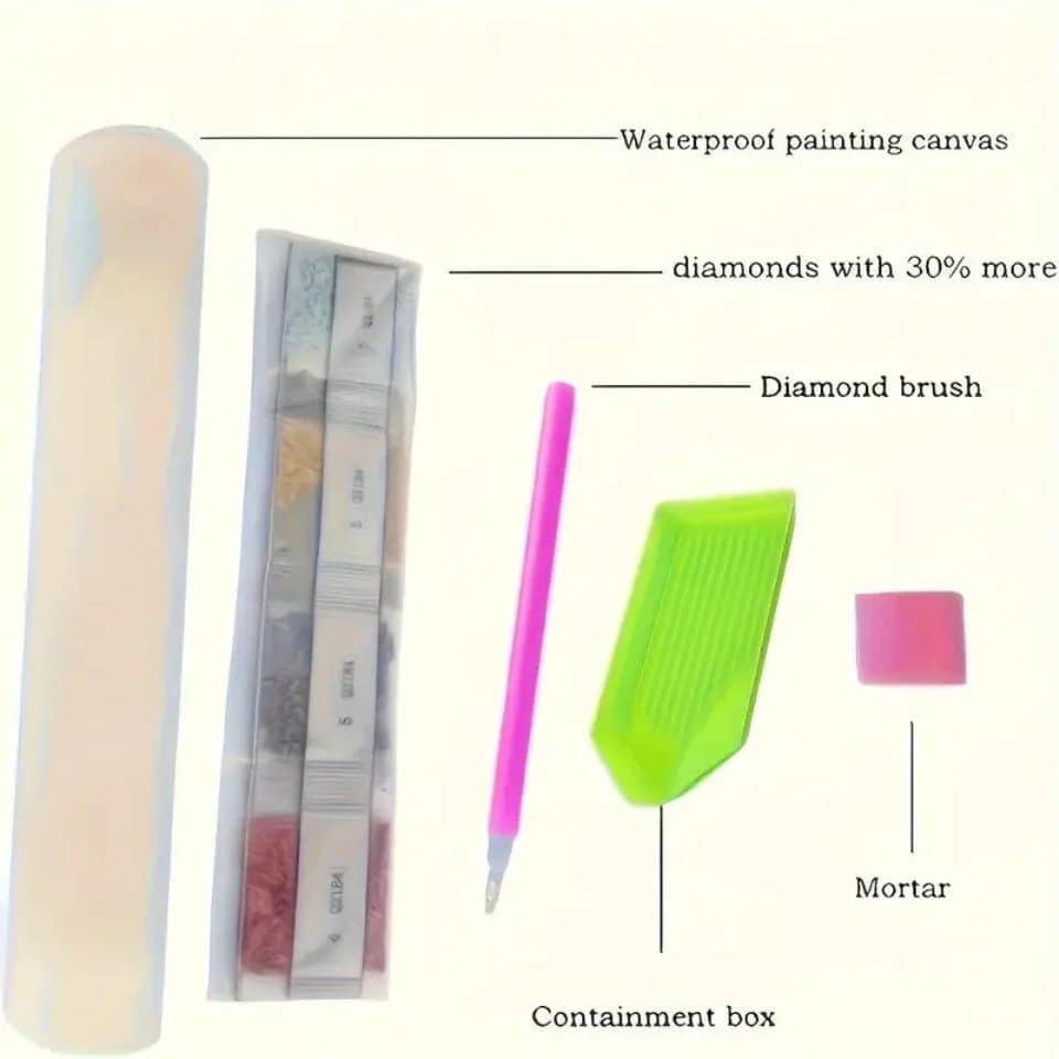 Venicce Love 5D Diamant Painting Malerei Set – Wolf - Bild 4