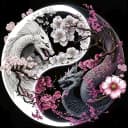 Venicce Love Kreativset Diamond Painting Bilder, Diamant Malerei Set Yin Yang Drache Bild 2