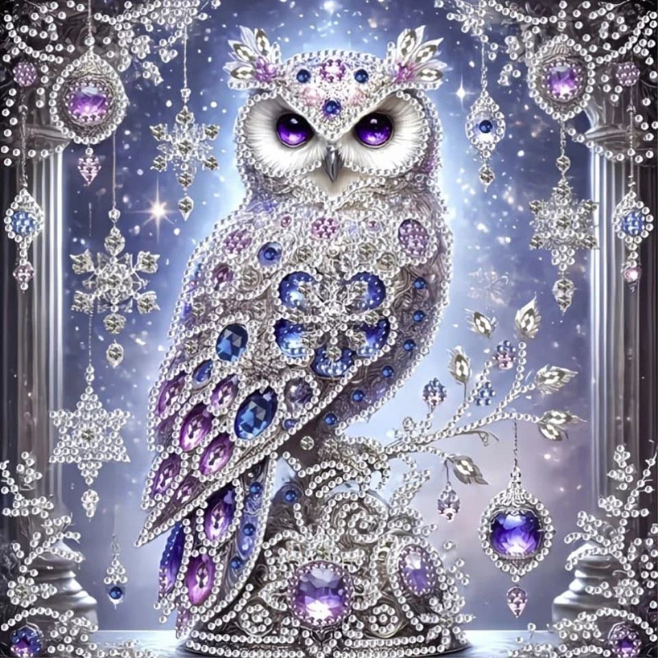 Venicce Love Kreativset Diamond Painting Bilder 5D Diamant Painting Malerei Set Eule - Bild 2