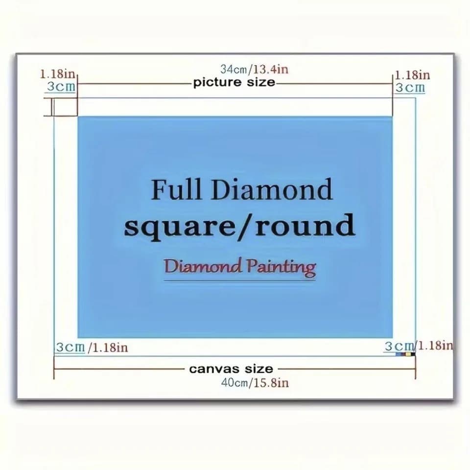 Venicce Love Diamond Painting Japanischer Garten 30x20 cm