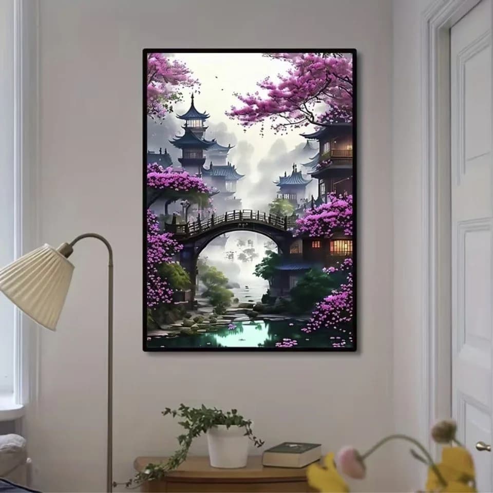 Venicce Love Diamond Painting Japanischer Garten 30x20 cm - Bild 4